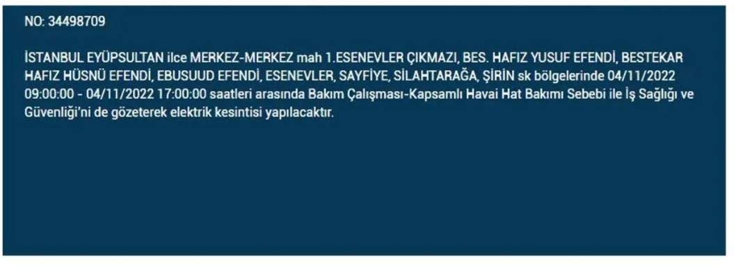 İstanbullular dikkat! 21 ilçede elektrik kesintisi 20